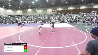 58 lbs Round Of 16 - Sawyer Kruse, Nestucca Valley WC vs Anthony Banyas, Swamp Monsters WC