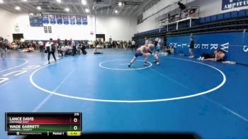 215 lbs Cons. Round 3 - Wade Garrett, Campbell County vs Lance Davis, Cheyenne East