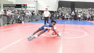 128-I lbs Round Of 16 - Blake VanDerPoel, Northern Delaware Wrestling Academy vs Joequell Wright, SET ELITE