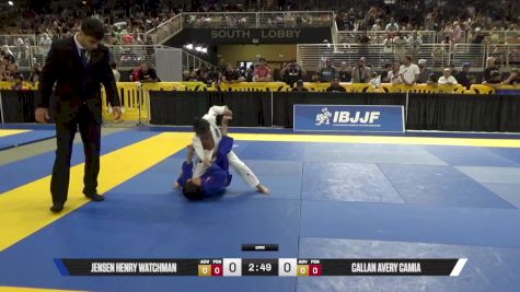 Callan Avery Camia vs Jensen Henry Watchman 2025 Pan Kids Jiu-Jitsu IBJJF Championship