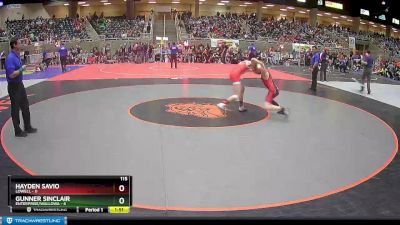 115 lbs Semis & 1st Wrestleback (8 Team) - Hayden Savio, Lowell vs Gunner Sinclair, Enterprise/Wallowa