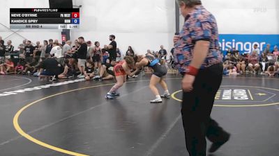 58 lbs Rr Rnd 4 - Neve O'Byrne, PA West Black - W vs Kandice Spry, Ohio Goons - W