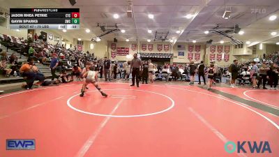 75 lbs Semifinal - Jason Rhea Petrie, Chandler Takedown Club vs Gavin Sparks, Salina Wrestling Club