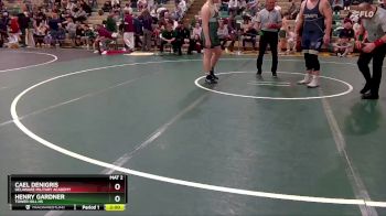 285 lbs Quarterfinal - Cael DeNigris, Delaware Military Academy vs Henry Gardner, Tower Hill Hs