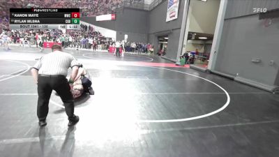 130 lbs Quarterfinal - Kanon Maye, Marinette Wrestling Club vs Rylan Mlsna, Sarbacker Wrestling Academy