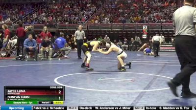 3A-132 lbs Cons. Semi - Duncan Harn, Pleasant Valley vs Jayce Luna, Bettendorf