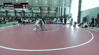120 lbs Quarters - Eli Mendoza, Gilroy Hawks vs Ricardo Ortiz, Brawley Wrestling Academy