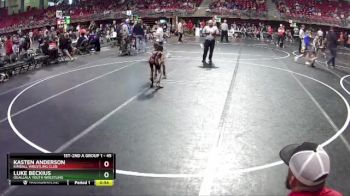 45 lbs Cons. Round 4 - Kasten Anderson, Kimball Wrestling Club vs Luke Beckius, Ogallala Youth Wrestling