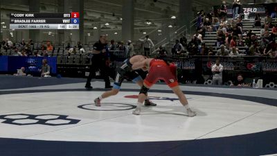 79 kg Champ. Rd Of 64 - Cody Kirk, CLT Regional Training Center vs Bradlee Farrer, Wyoming Wrestling Reg Training Ctr