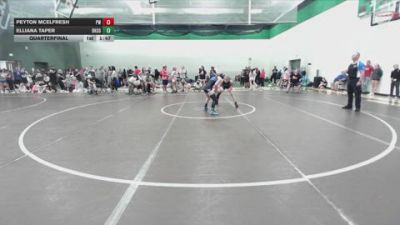 110 lbs Quarterfinal - Peyton McElfresh, Prodigy Wrestling vs Elliana Taper, Beatrice High School Girls
