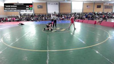 152 lbs Round Of 16 - Sadie Nadeau, Spaulding vs Taylor Coutts, Gardiner