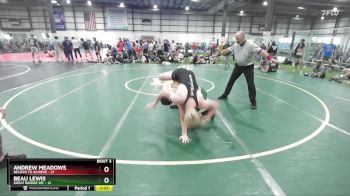 157 lbs Round 2 (4 Team) - Beau Lewis, GREAT BRIDGE WC vs Andrew Meadows, BELIEVE TO ACHIEVE