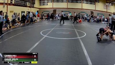 120 lbs Round 1 (10 Team) - Camren Hall, Mat Warriors vs Parker Welch, The Compound