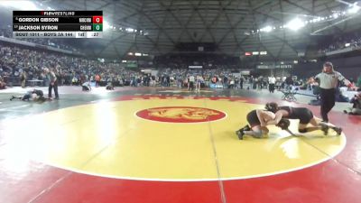 Boys 3A 144 lbs Cons. Semi - Gordon Gibson, Mercer Island vs Jackson Syron, Cheney