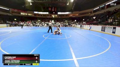 106 lbs Champ. Round 1 - Cayden Ray, Williams Field vs Owen Ostroski, Mountain View Marana