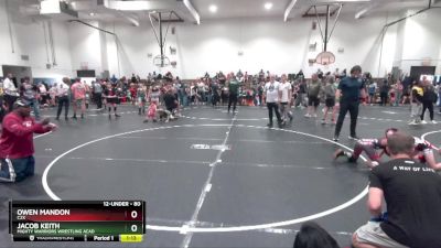 80 lbs Round 3 - Owen Mandon, C2X vs Jacob Keith, Mighty Warriors Wrestling Acad