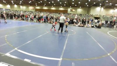 46 lbs Quarterfinal - Kiah Alcon, Stout Wrestling Academy vs Kallum Watson, Anderson Attack WC