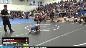 53 lbs Round 2 - Jaxon Williams, OCRTC vs Nathaniel Vasquez, Poweline Wrestling
