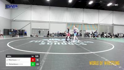 96 lbs Rr Rnd 1 - Jacob Meshaya, Heat 12U vs Riggs Robedeaux, Untouchables 12u Red