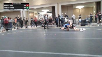 90 lbs Consi Of 8 #1 - Kysen Lance, Uintah vs Wesley Alves, Spring Hills WC