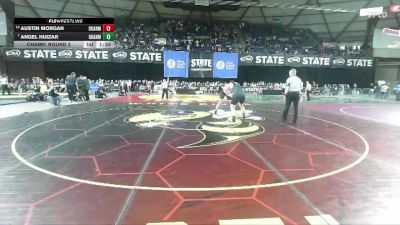 Boys 1B/2B 215 Champ. Round 2 - Angel Huizar, Granger vs Austin Morgan, Okanogan