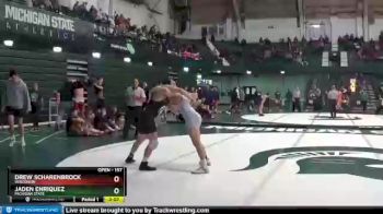 157 lbs Champ. Round 2 - Jaden Enriquez, Michigan State vs Drew Scharenbrock, Wisconsin