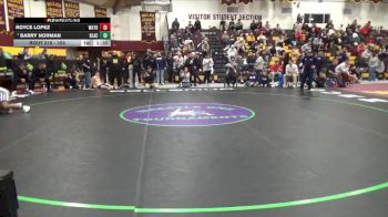 165 lbs Champ. Round 2 - Barry Norman, Blair Academy vs Royce Lopez, Warren Township