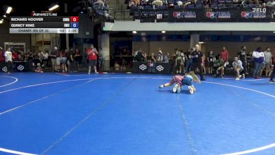 86 lbs Champ. Rd Of 32 - Richard Hoover, South Hills Wrestling Academy vs Quincy King, Bobcat Wrestling Club