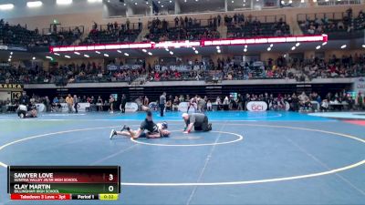 125 lbs Cons. Round 1 - Clay Martin, Dillingham High School vs Sawyer Love, Susitna Valley Jr/Sr High School