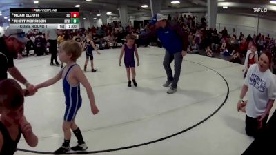 22 lbs Semifinal - Rhett Morrison, Hershey Youth Wrestling vs Noah Elliott, Sherman Challengers