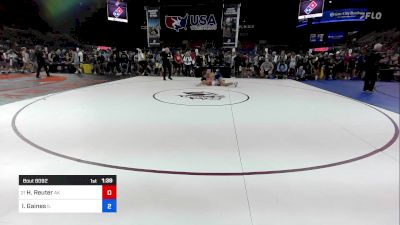 144 lbs Rnd Of 64 - Hayden Reuter, AK vs Izaac Gaines, IL