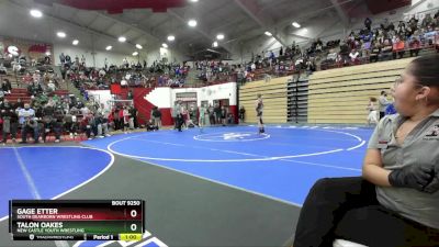 83 lbs 3rd Place Match - Gage Etter, South Dearborn Wrestling Club vs Talon Oakes, New Castle Youth Wrestling