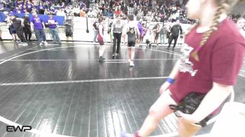 100-105 lbs Rr Rnd 1 - Zander Ware, Beggs Youth Wrestling Program vs Lottie Wright, IRONMEN Wrestling Club