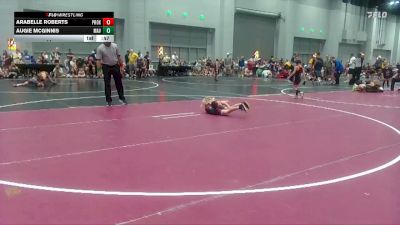 44 lbs Round 5 (6 Team) - Augie McGinnis, Maverick vs Arabelle Roberts, Project X