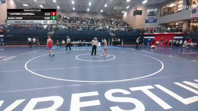 113 lbs Semifinal - Cayden Campbell, Allen vs Alex Chen, Plano