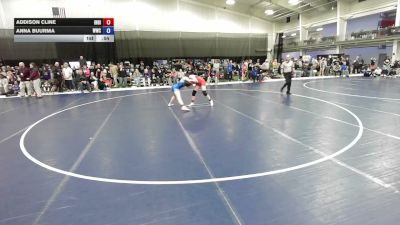 130 lbs Cons. Quarters - Anna Buurma, WOW Wrestling Club vs Addison Cline, Indiana