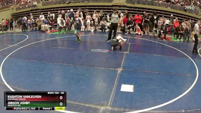 82 lbs Cons. Round 2 - Kashton VanLeuven, Duchesne Eagles vs Gibson Ashby, Wasatch WC