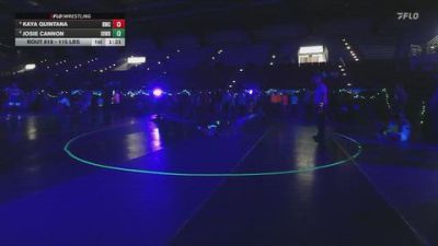 115 lbs Quarters - Josie Cannon, Uintah Wrestling vs Kaya Quintana, Roy Wrestling Club