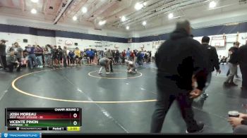 190 lbs Champ. Round 2 - Vicente Pinon, Toppenish vs Josh Moreau, West Valley Spokane