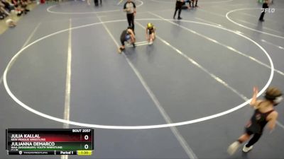 Quarterfinal - Julia Kallal, New Prague Wrestling vs Julianna DeMarco, WAA (Woodbury) Youth Wrestling Club