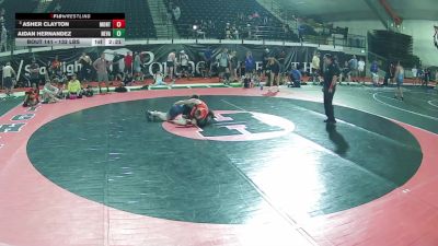 132 lbs Quarters - Asher Clayton, Montana vs Aidan Hernandez, Nevada
