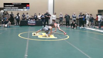 126 lbs Champ. Rd Of 16 - Gabe Benyo vs Santino DiMatteo, Shore Thing Wrestling Club