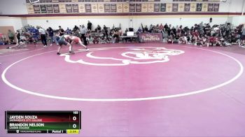 165 lbs Cons. Round 4 - Jayden Souza, Sacramento City College vs Brandon Nelson, Lassen College