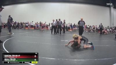 75 lbs Round 5 (8 Team) - Beau Fields, Missouri Outlaws vs Sascha Trujillo, Bison Takedown