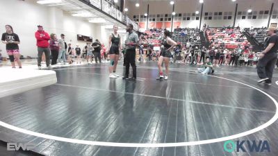 126 lbs Quarterfinal - Italia Karwoski, Tahlequah Middle School vs Anna Jefferies, Tulsa Blue T Panthers