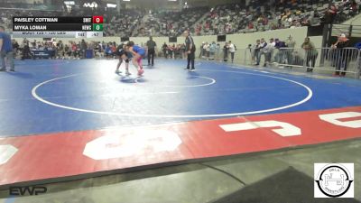 120 lbs Consi Of 16 #2 - Paisley Cottman, Smith Wrestling Academy vs Myka Loman, Newcastle Wrestling