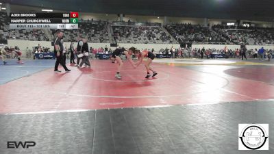 101 lbs Consi Of 16 #1 - Addi Brooks, Tonkawa vs Harper Churchwell, Norman Jr High