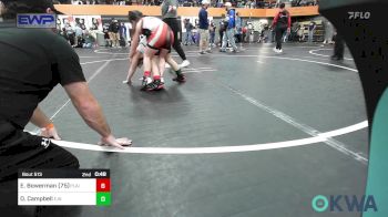 75/83 lbs Rr Rnd 1 - Emmeline Bowerman (75), Plainview Youth Wrestling Club vs Olivia Campbell, Elgin Wrestling