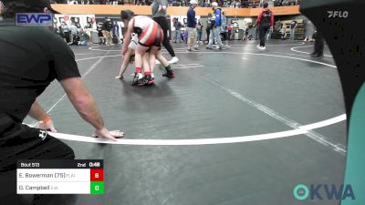 75/83 lbs Rr Rnd 1 - Emmeline Bowerman (75), Plainview Youth Wrestling Club vs Olivia Campbell, Elgin Wrestling