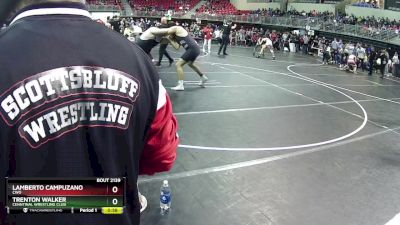 275 lbs Quarterfinal - Trenton Walker, Cenntinal Wrestling Club vs Lamberto Campuzano, CWO